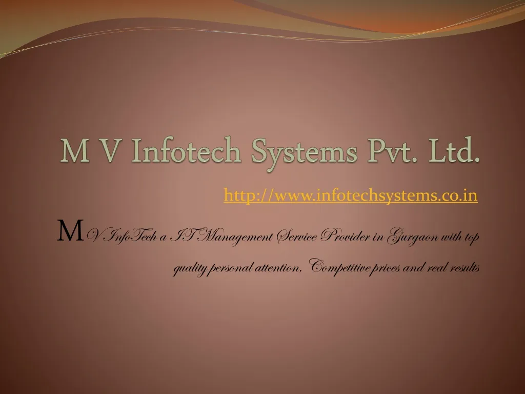 m v infotech systems pvt ltd