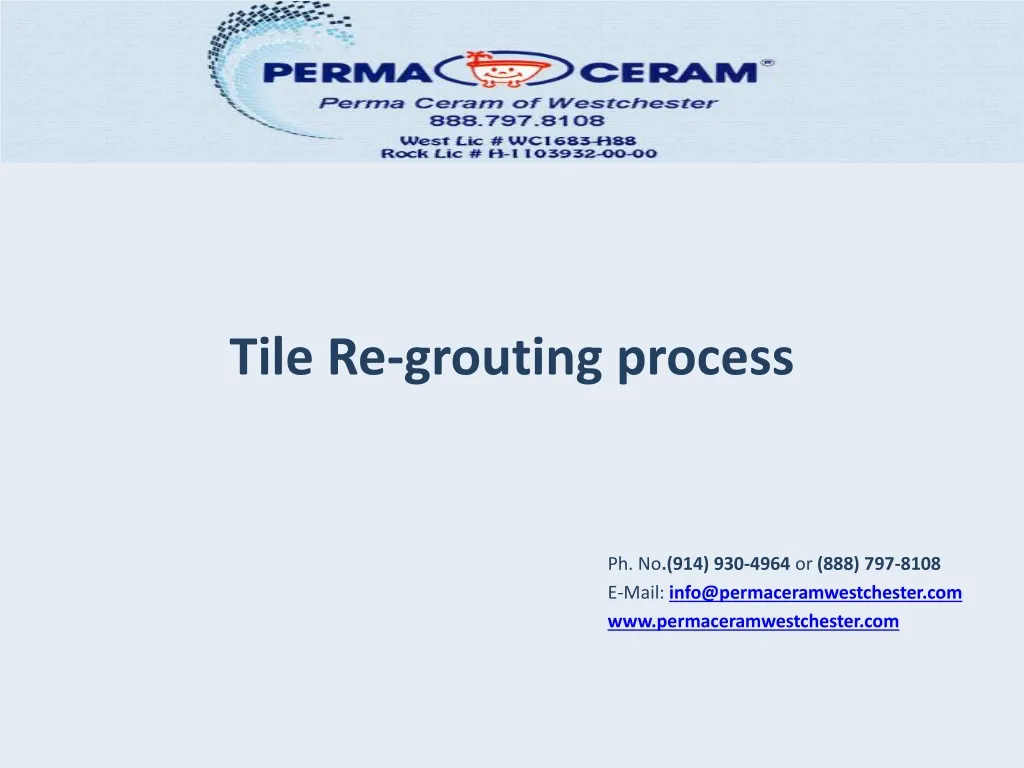 tile re grouting process