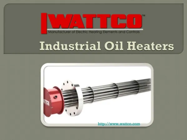 Electric Immersion Heaters -Oil Heaters