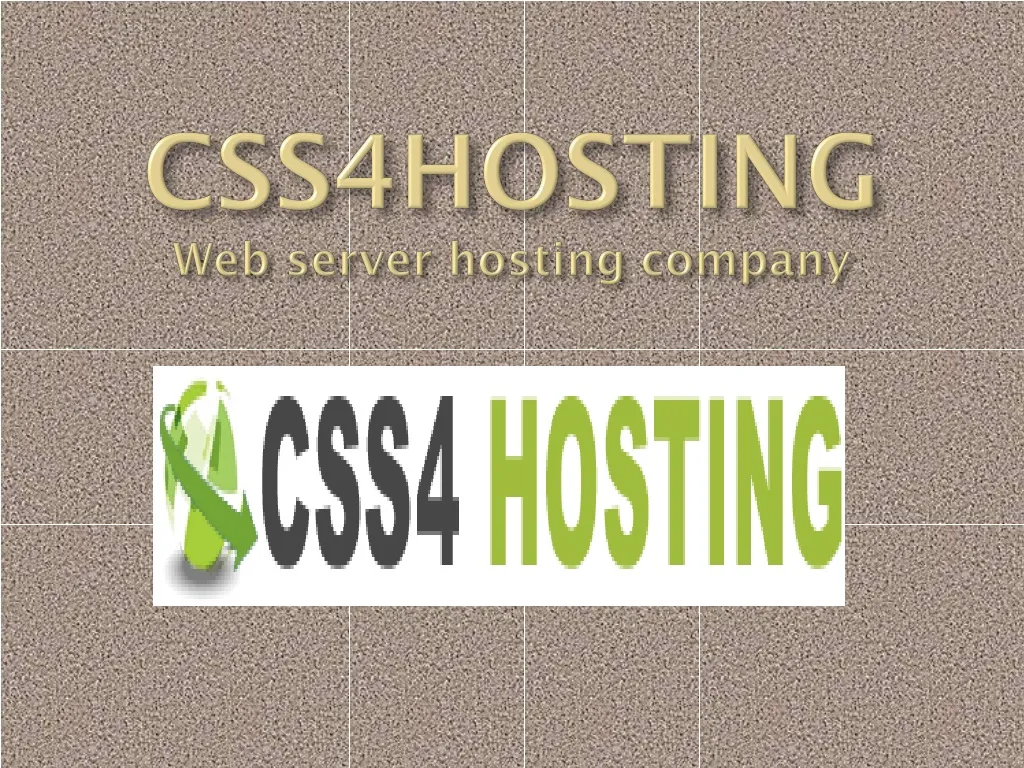 css4hosting web server hosting company