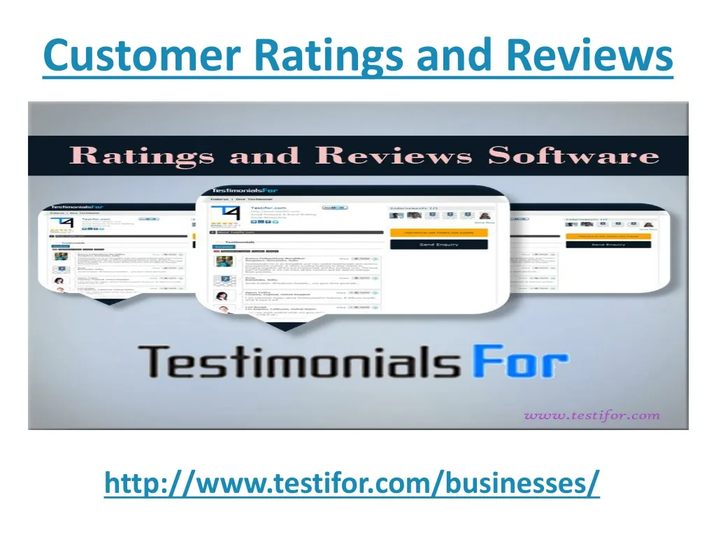 customer ratings and reviews