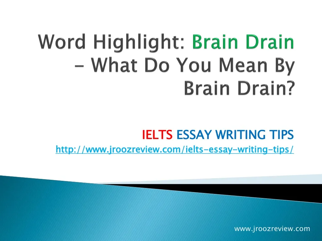 word highlight brain drain what do you mean by brain drain