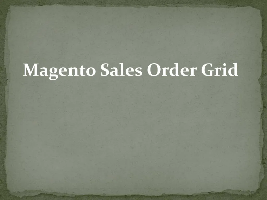 magento sales order grid