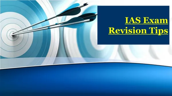 IAS Mains Exam Revision tips