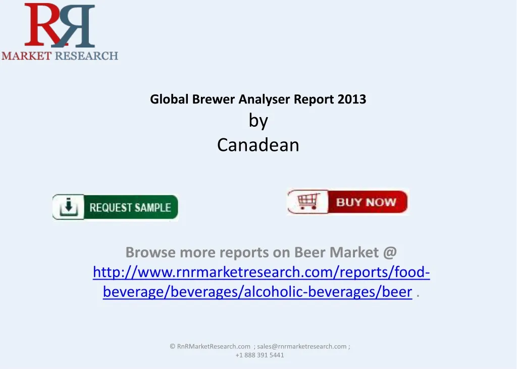 global brewer analyser report 2013 by canadean