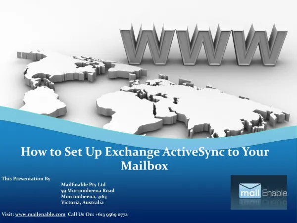 How to Set Up Exchange ActiveSync to Your Mailbox
