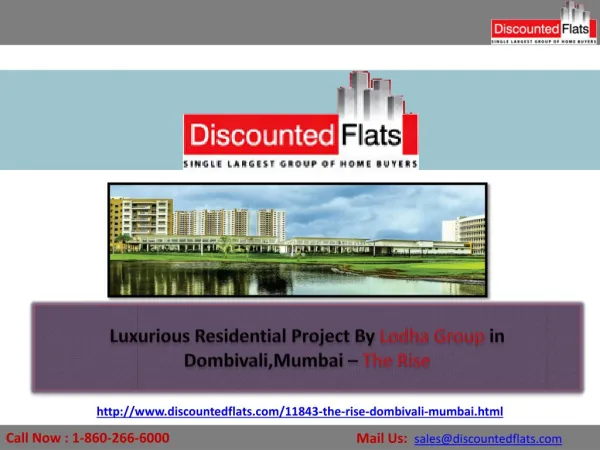 Lodha The Rise Offers Luxurious Apartments at Dombivali