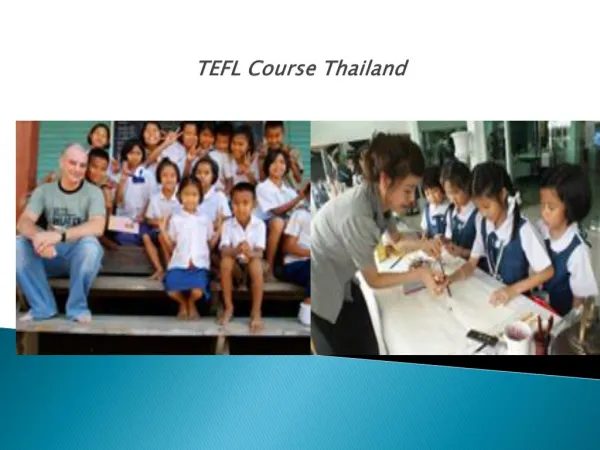TEFL course Thailand