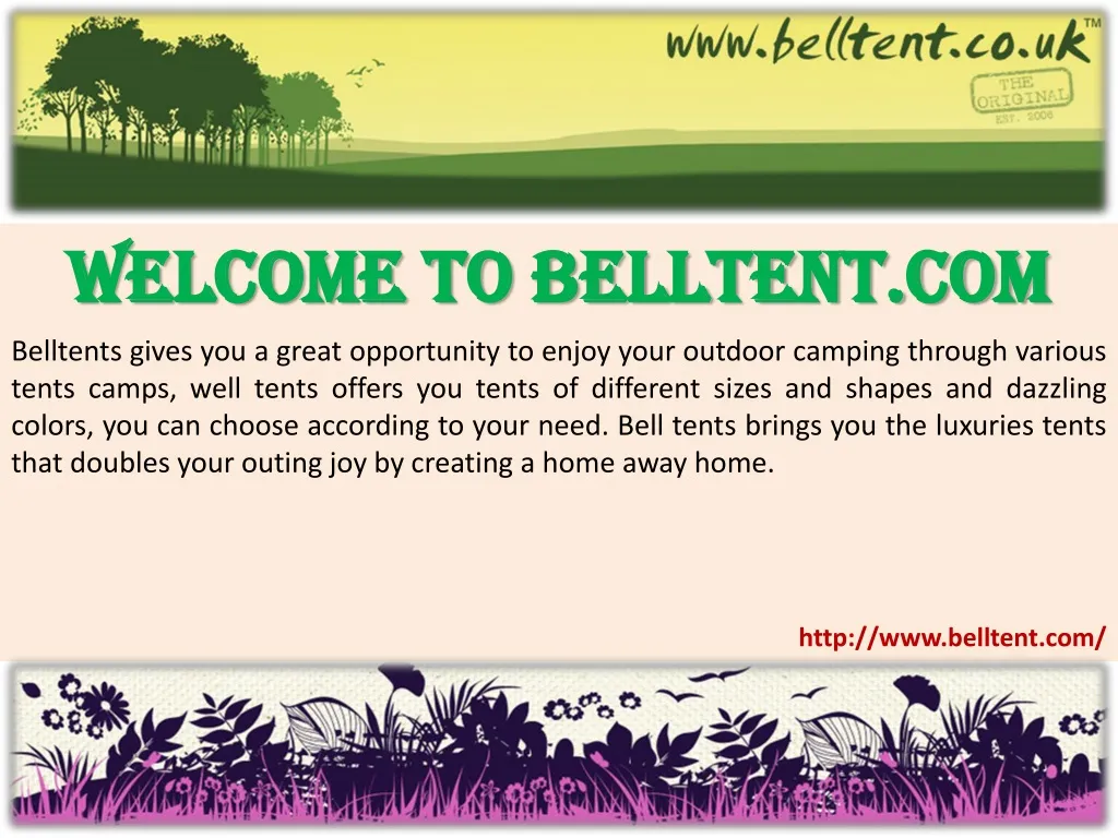 welcome to belltent com