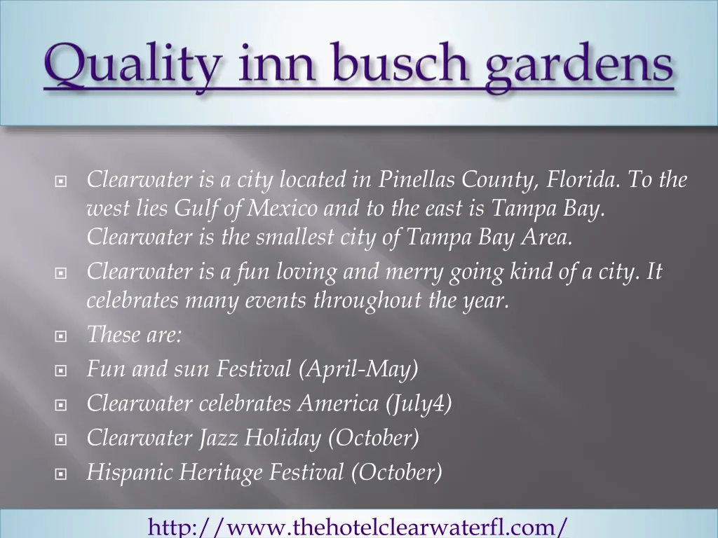 quality inn busch gardens
