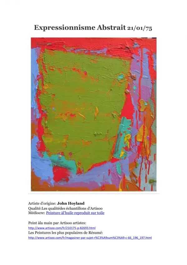 expressionnisme abstrait 21 01 75