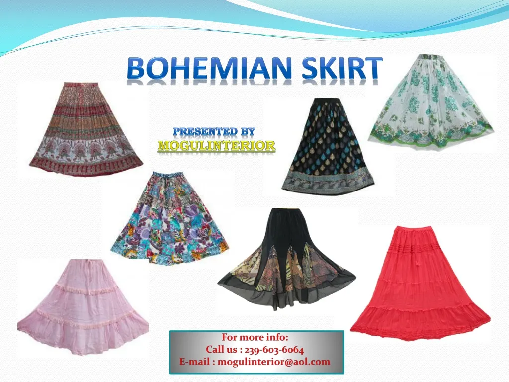 bohemian skirt