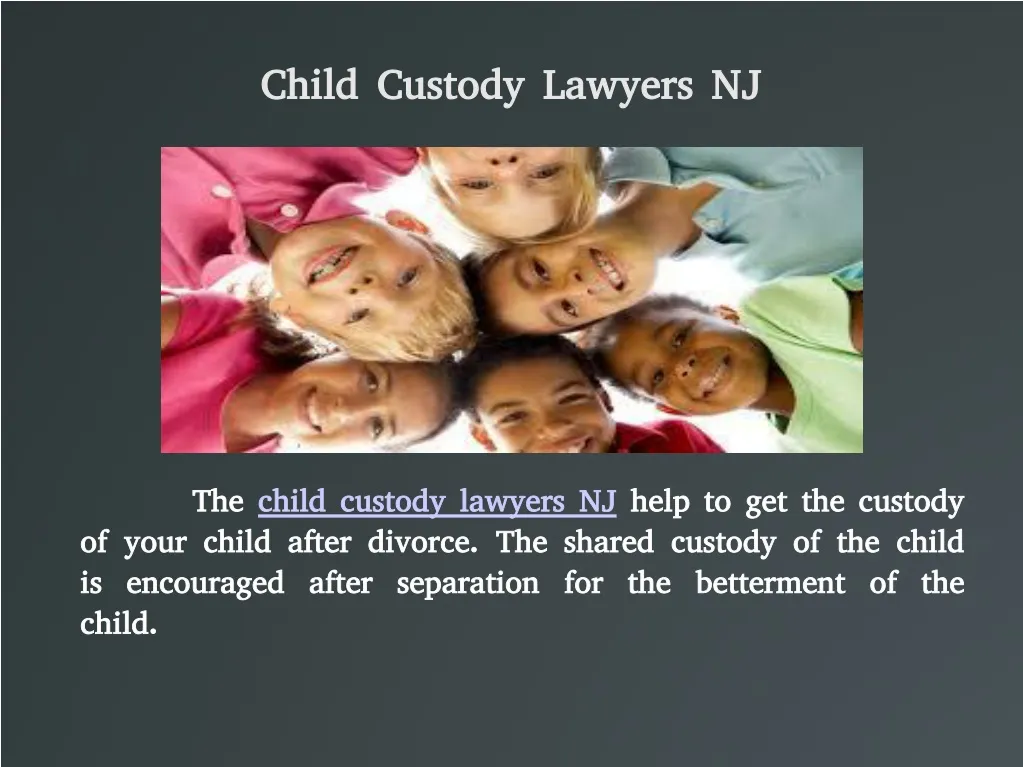 child custody lawyers nj