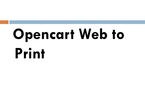 Opencart Web To Print