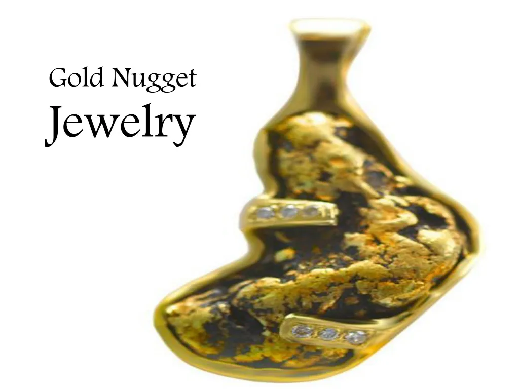 gold nugget jewelry