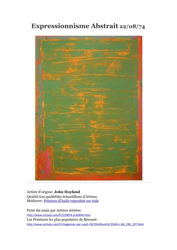 expressionnisme abstrait 22 08 74