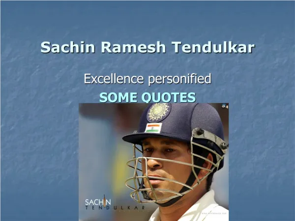 Sachin tendulkar world Records