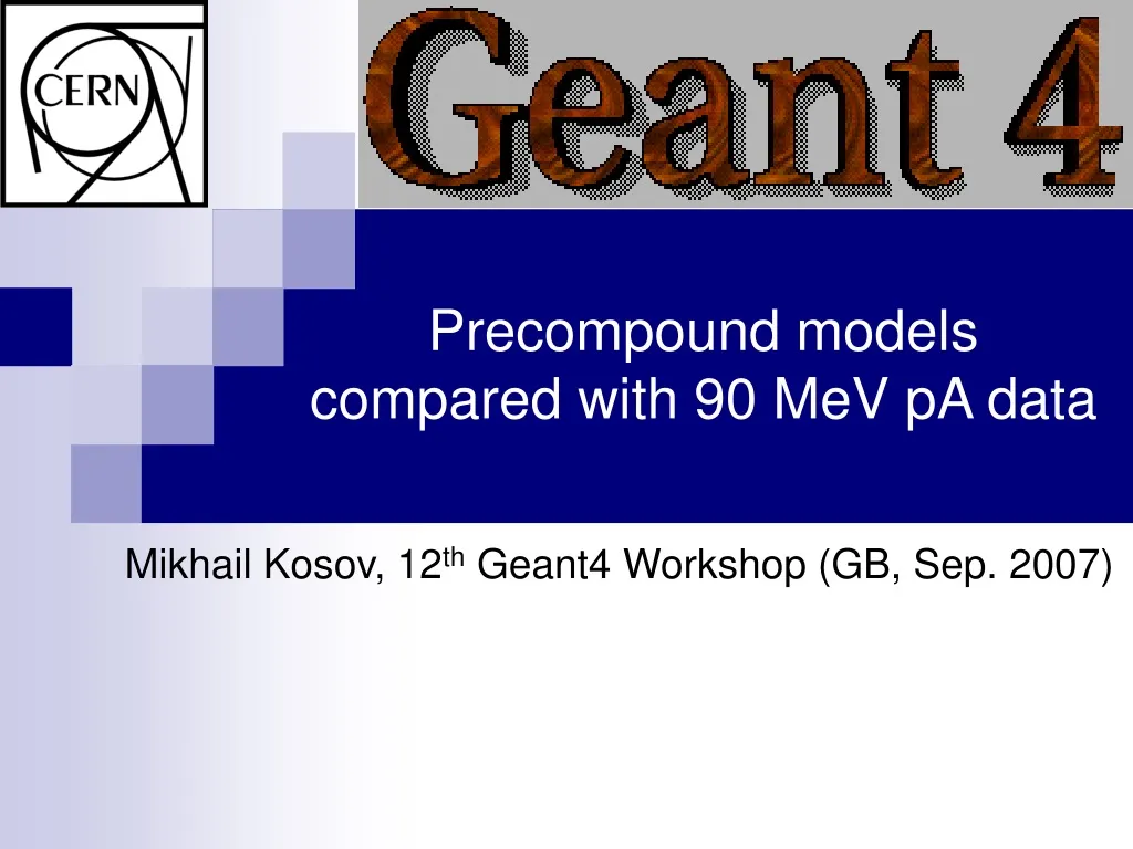 precompound models compared with 90 mev pa data