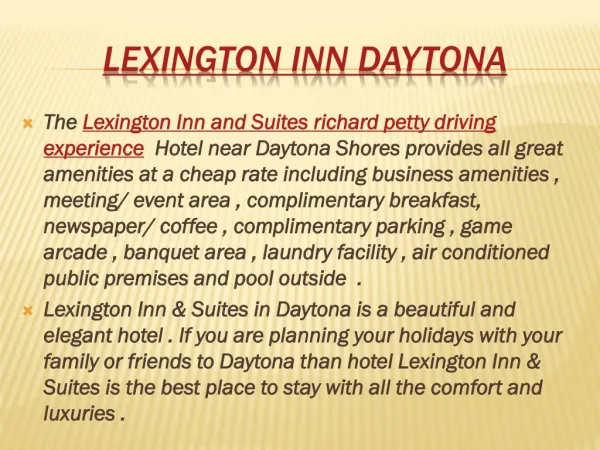 Lexington Inn Suites daytona beach