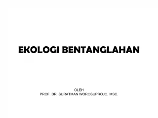 EKOLOGI BENTANGLAHAN - slide 1