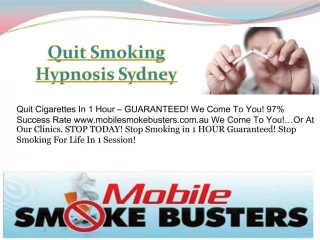 Quit Smoking Hypnosis - slide 1