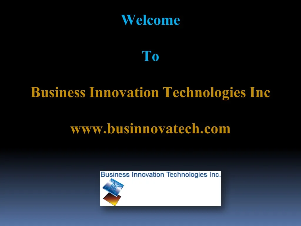 welcome to business innovation technologies
