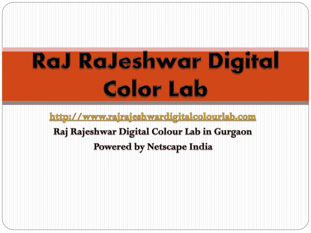 raj rajeshwar digital color lab