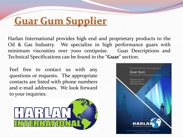 Guar Gum Supplier