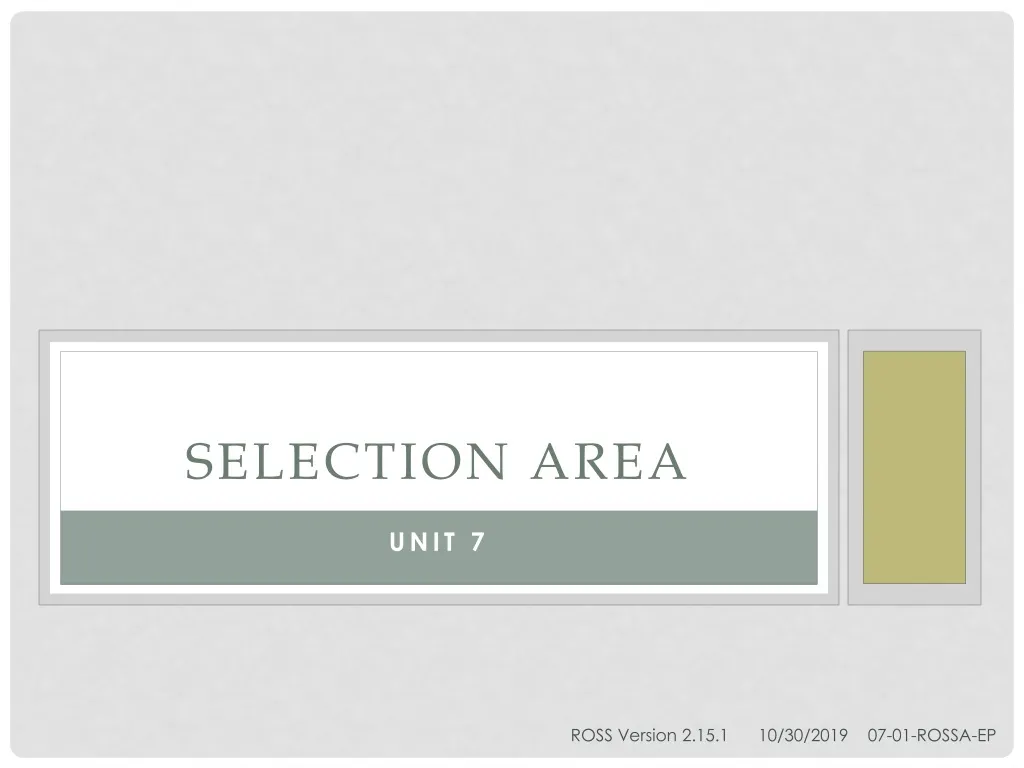 selection area