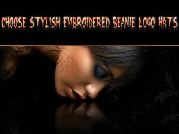 Choose Stylish Embroidered Beanie Logo Hats