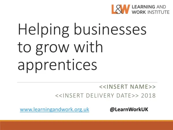 Helping businesses to grow with apprentices