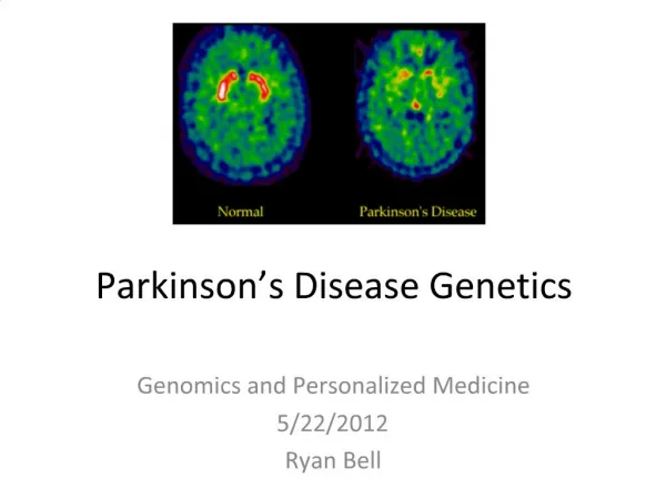 Parkinson s Disease Genetics
