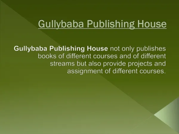 Project Report Gullybaba