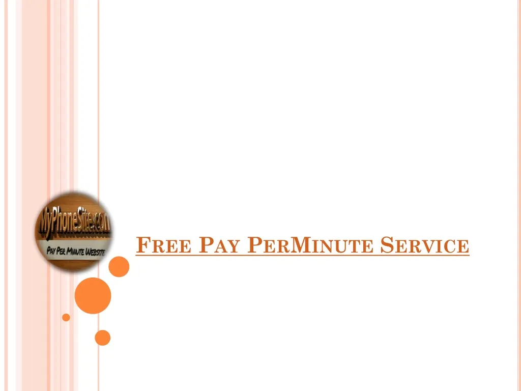 free pay perminute service