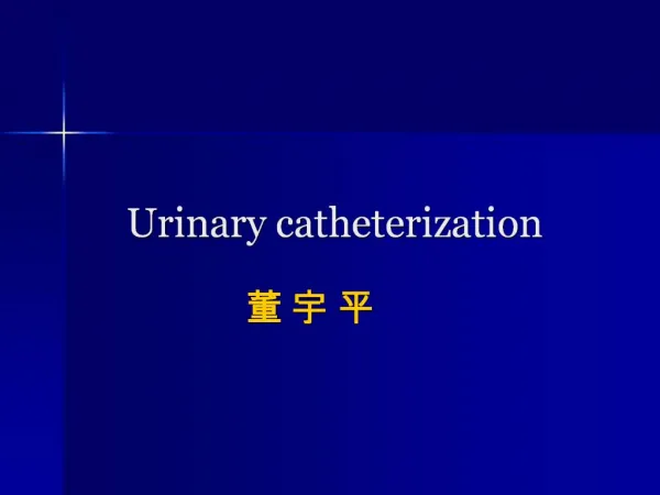 PPT - Urinary Catheterization PowerPoint Presentation, Free Download ...