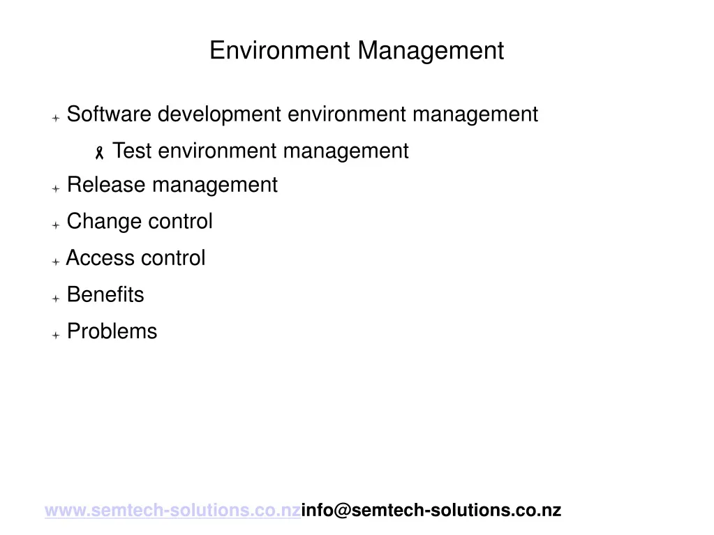 environment management