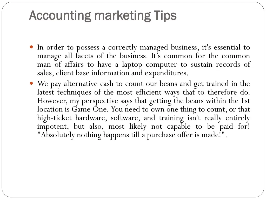 accounting marketing tips