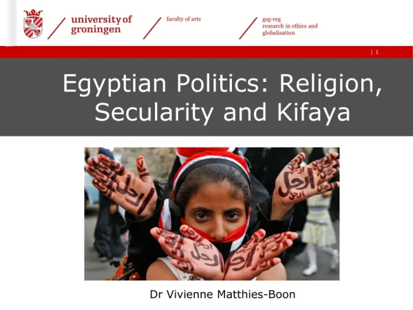 Egyptian Politics : Religion , Secularity and Kifaya