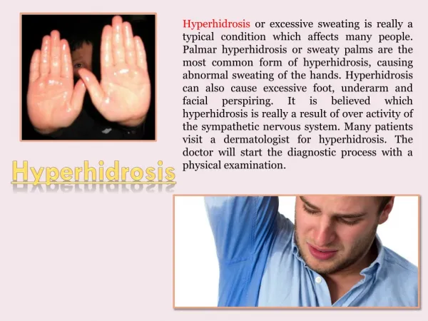 Hyperhidrosis