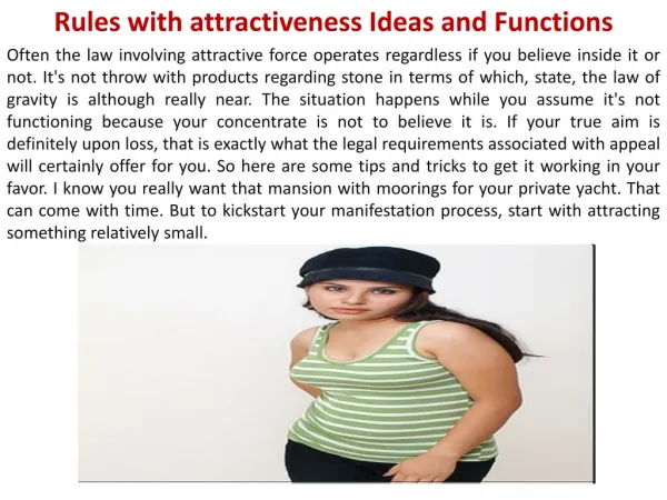 Rules with attractiveness Ideas and Functions