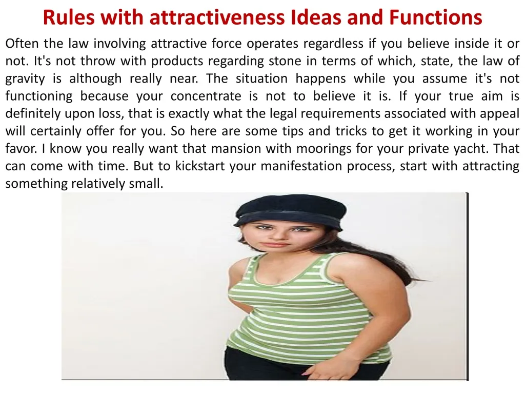 rules with attractiveness ideas and functions