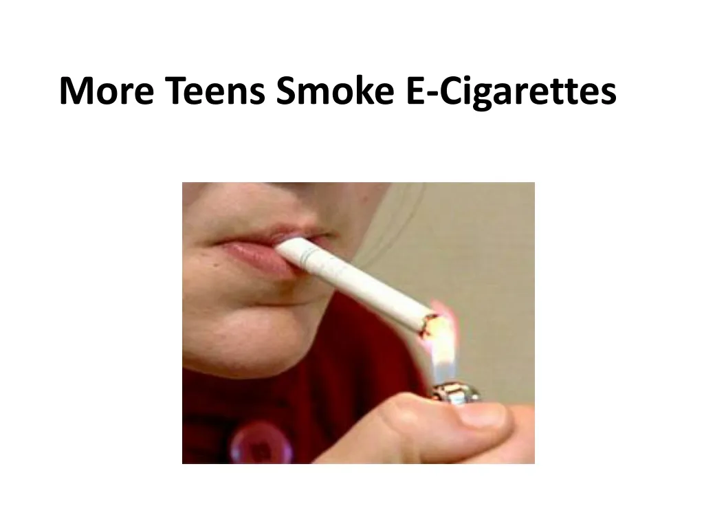 more teens smoke e cigarettes