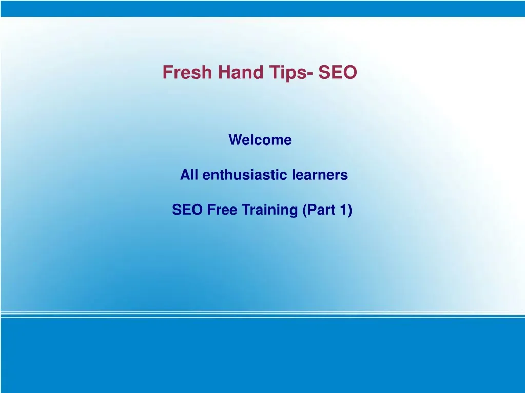 fresh hand tips seo
