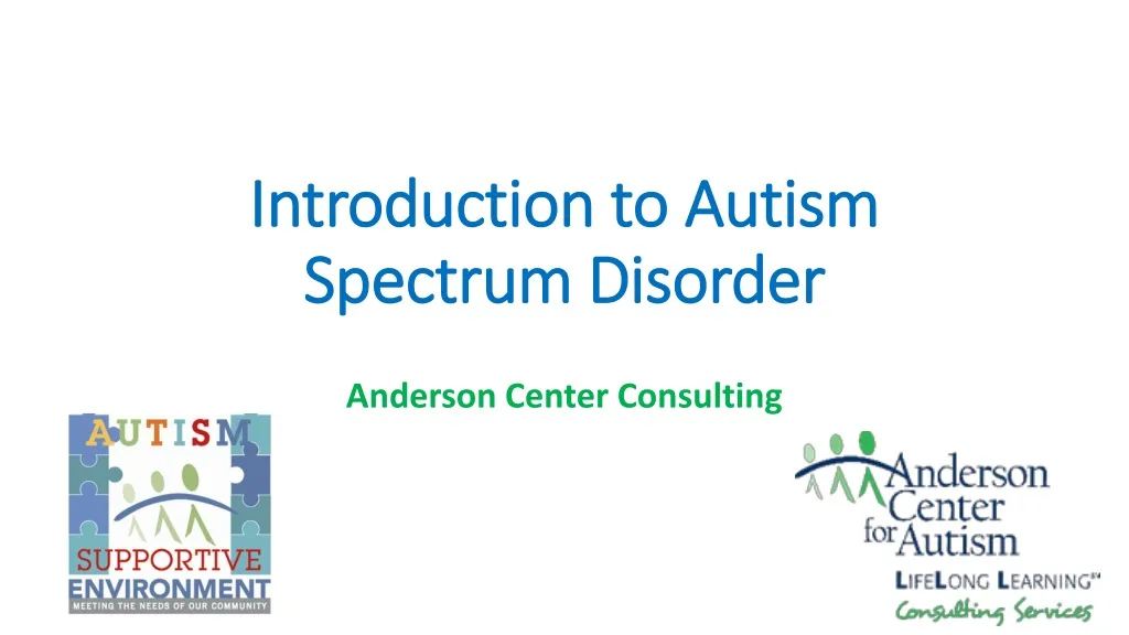 introduction to autism spectrum disorder