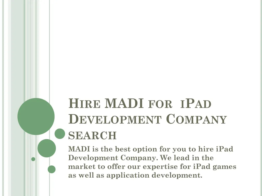 hire madi for ipad development company search