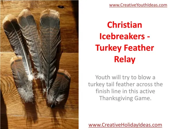 Christian Icebreakers - Turkey Feather Relay