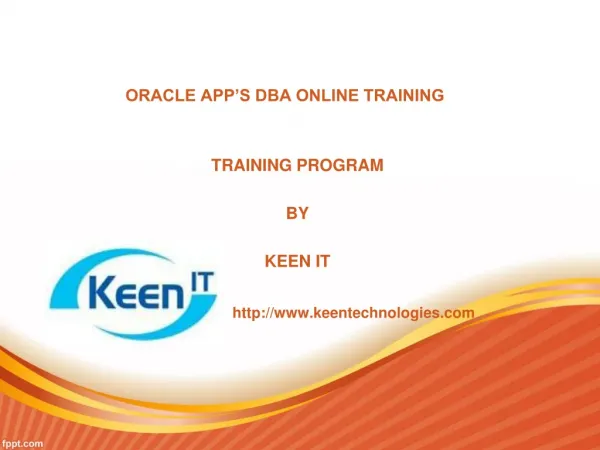 Database Software Training | Online DBA Apps Training