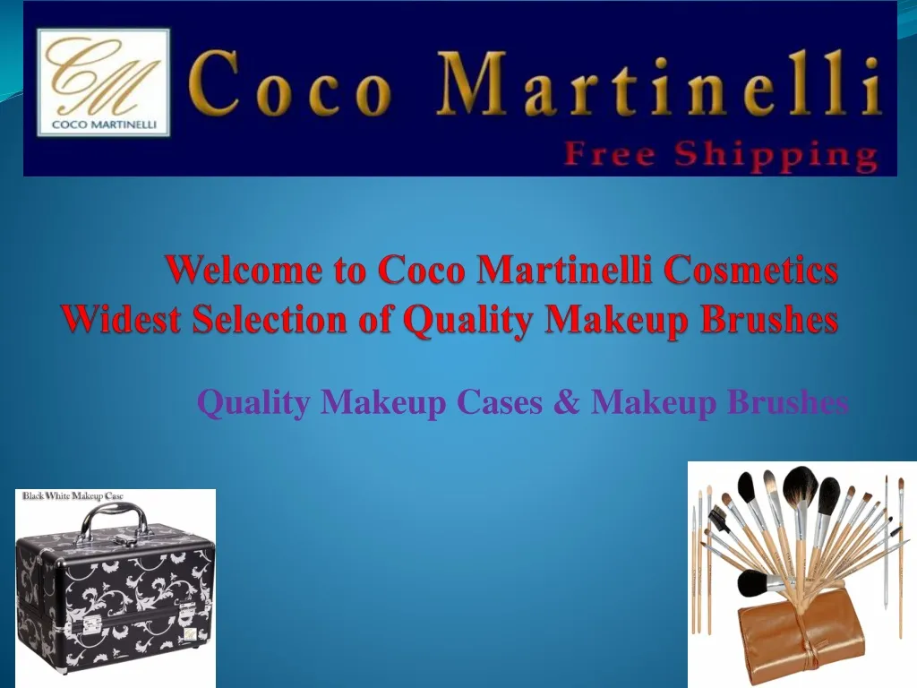 welcome to coco martinelli cosmetics widest selection of quality makeup brushes