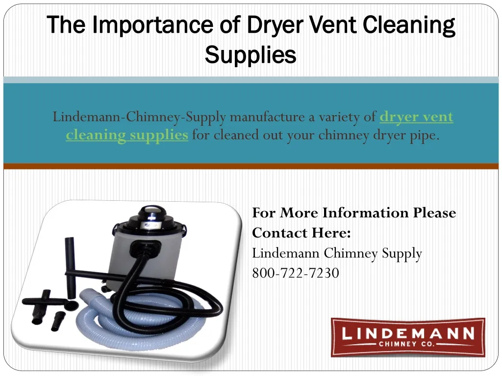 the importance of dryer vent cleaning supplies