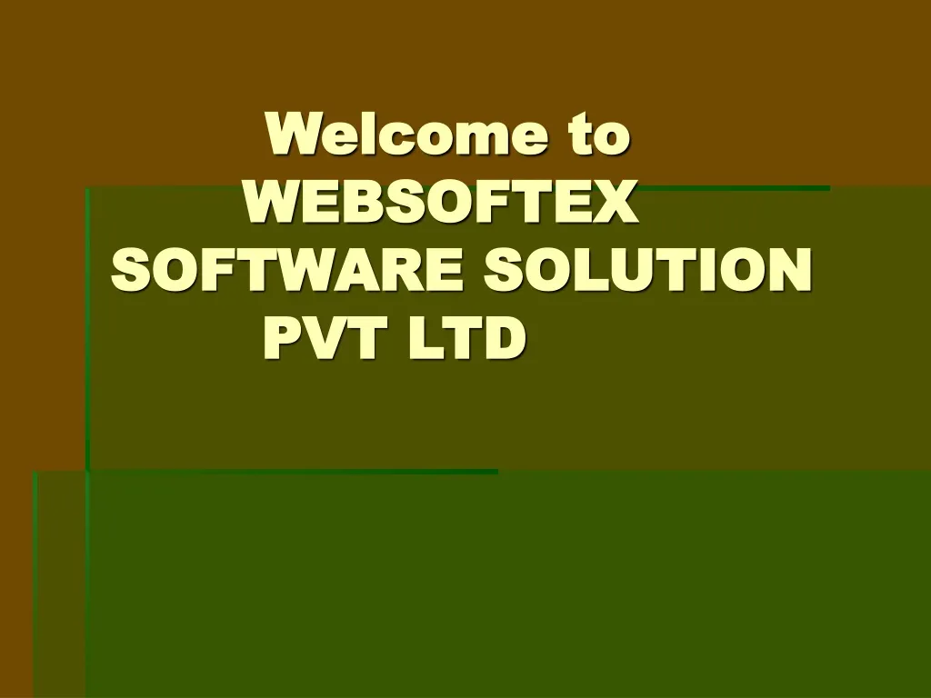 welcome to websoftex software solution pvt ltd